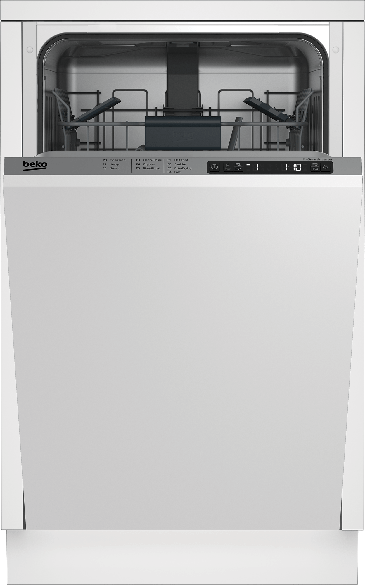 Slim Size Dishwasher, 8 place settings, 48 dBa, Fully Integrated Panel Ready