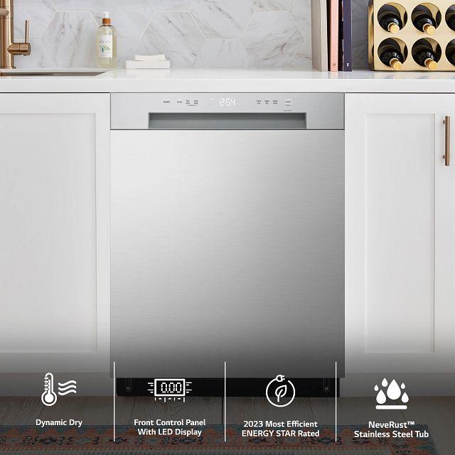 Front Control Dishwasher with LoDecibel Operation and Dynamic Dry™