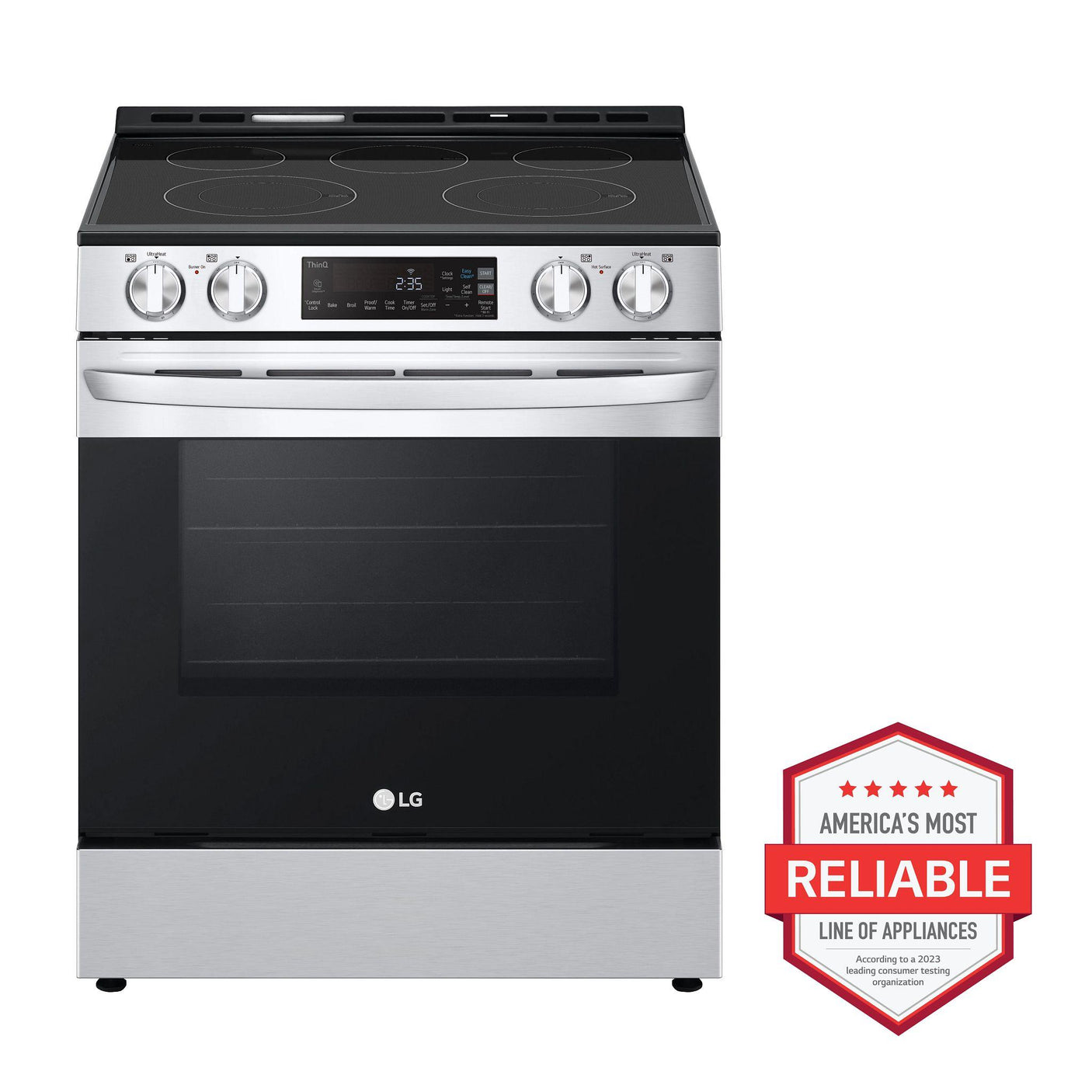 6.3 cu ft. Smart Wi-Fi Enabled Electric Slide-in Range with EasyClean®