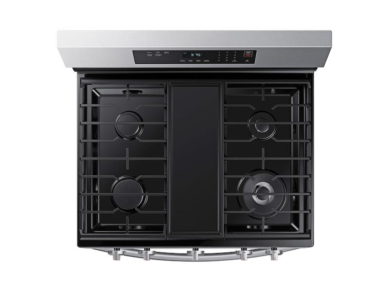 6.0 cu. ft. Smart Freestanding Gas Range with 18K BTU Dual Power Burner & Self Clean in Stainless Steel