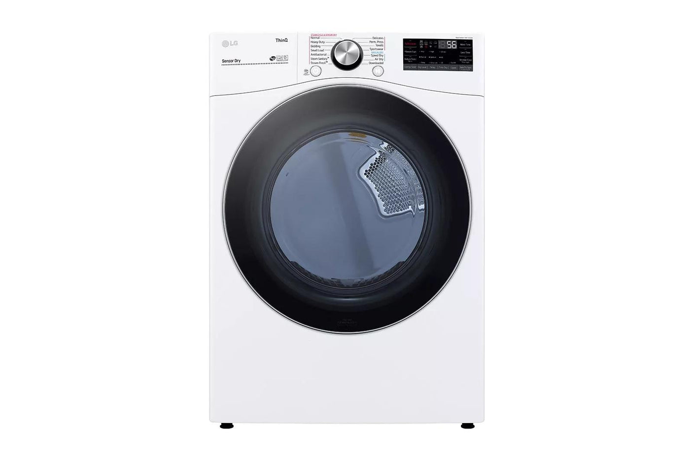 7.4 cu. ft. Ultra Large Capacity Smart wi-fi Enabled Front Load Electric Dryer with TurboSteam™ and Built-In Intelligence