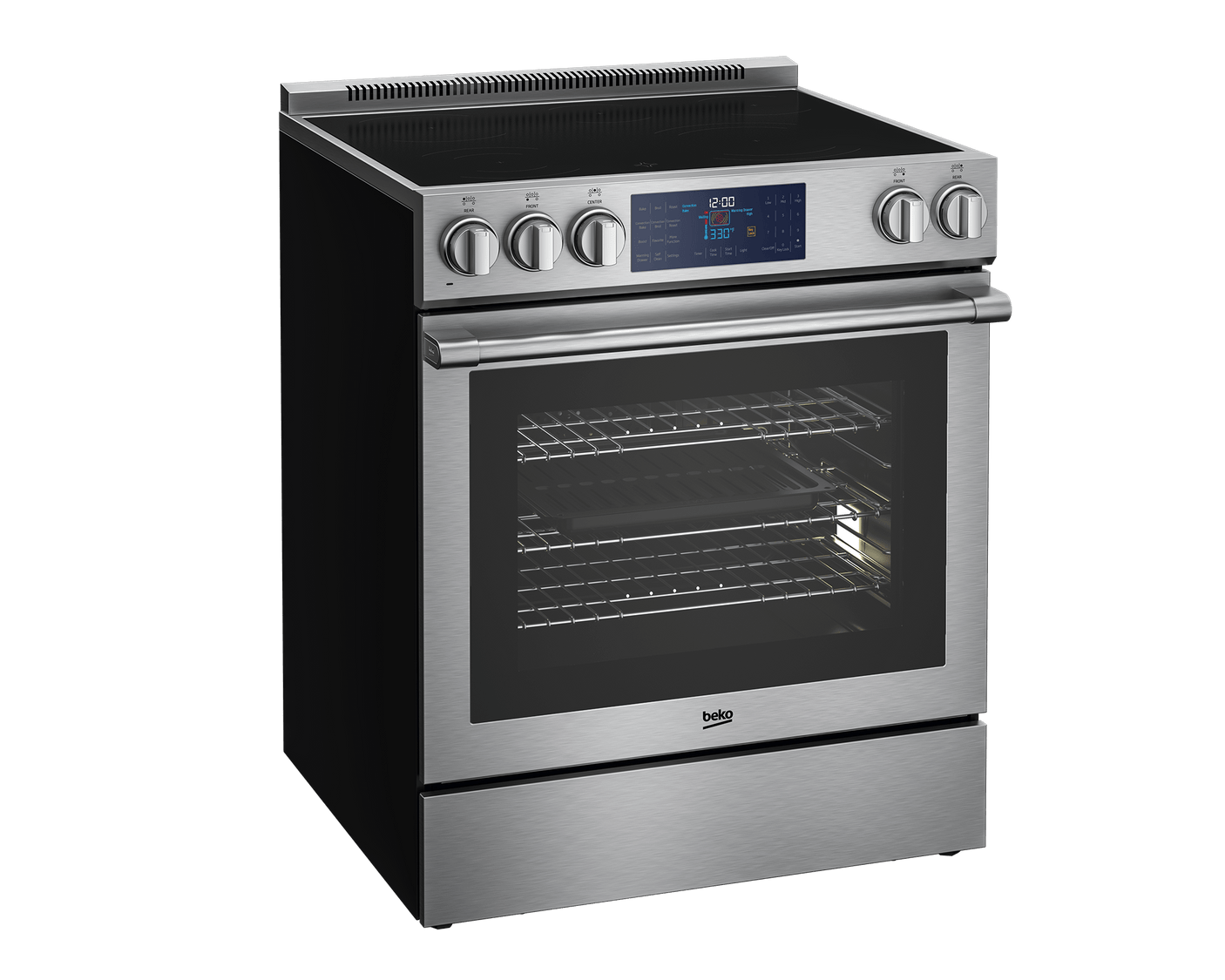 30" Stainless Steel Slide-In Electric Range