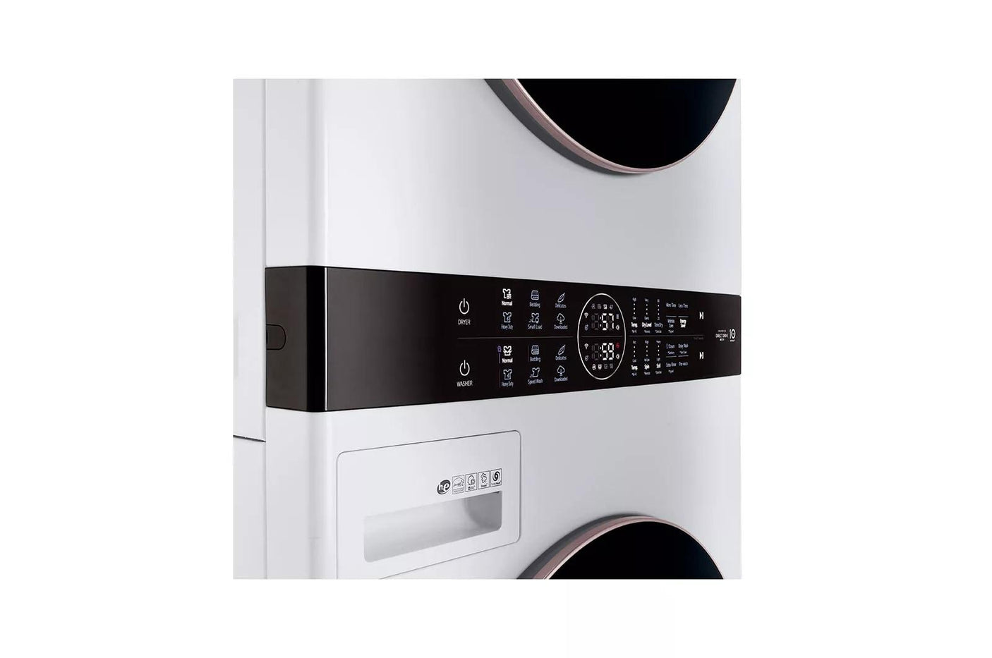 Single Unit Front Load LG WashTower™ with Center Control™ 4.5 cu. ft. Washer and 7.4 cu. ft. Electric Dryer