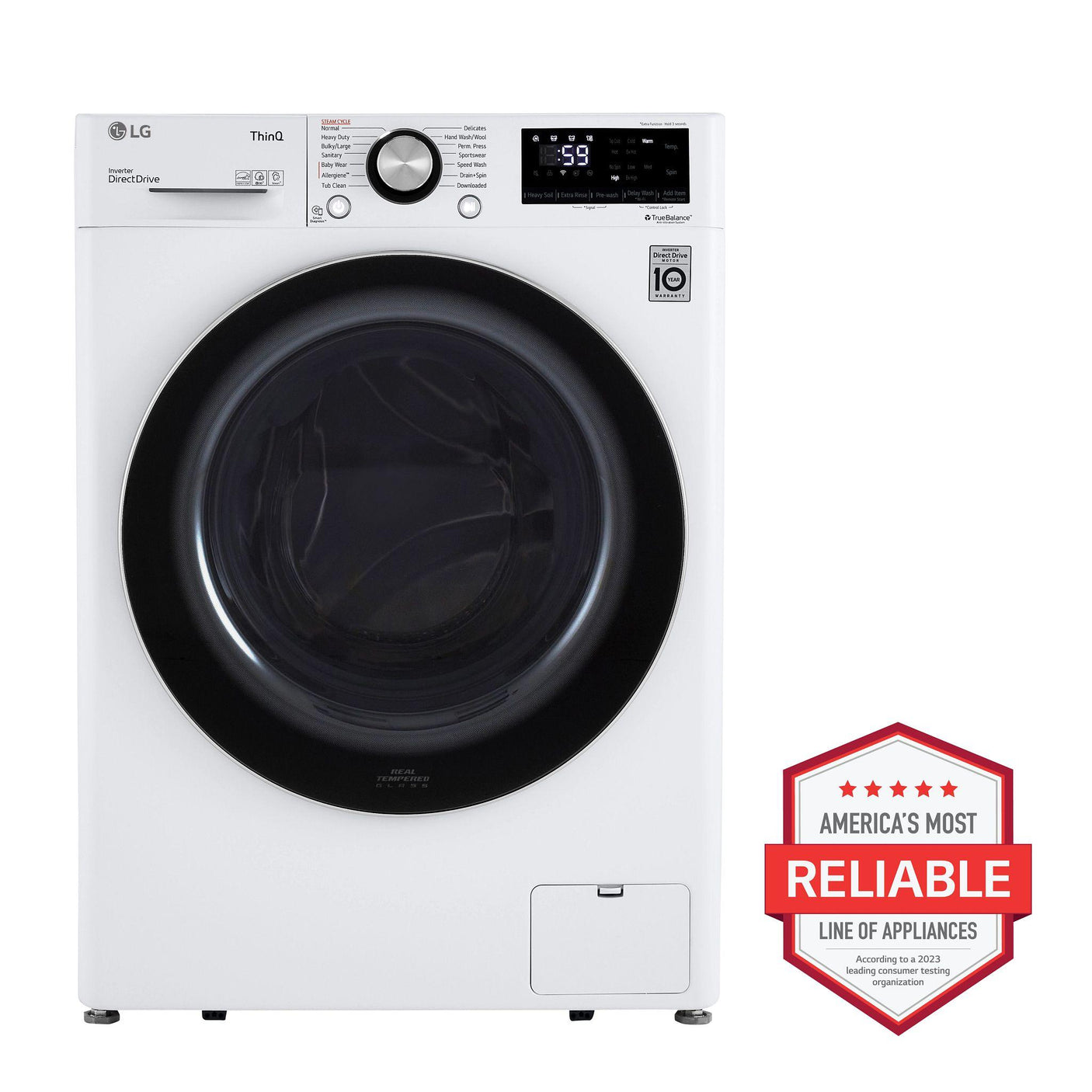 2.4 cu.ft. Smart wi-fi Enabled Compact Front Load Washer with Built-In Intelligence