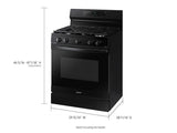 6.0 cu. ft. Smart Freestanding Gas Range with Integrated Griddle in Black