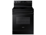 6.3 cu. ft. Smart Freestanding Electric Range with Steam Clean in Black