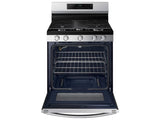 6.0 cu. ft. Smart Freestanding Gas Range with 18K BTU Dual Power Burner & Self Clean in Stainless Steel