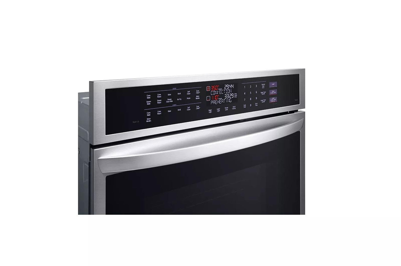 9.4 cu. ft. Smart Double Wall Oven with InstaView®, True Convection, Air Fry, and Steam Sous Vide