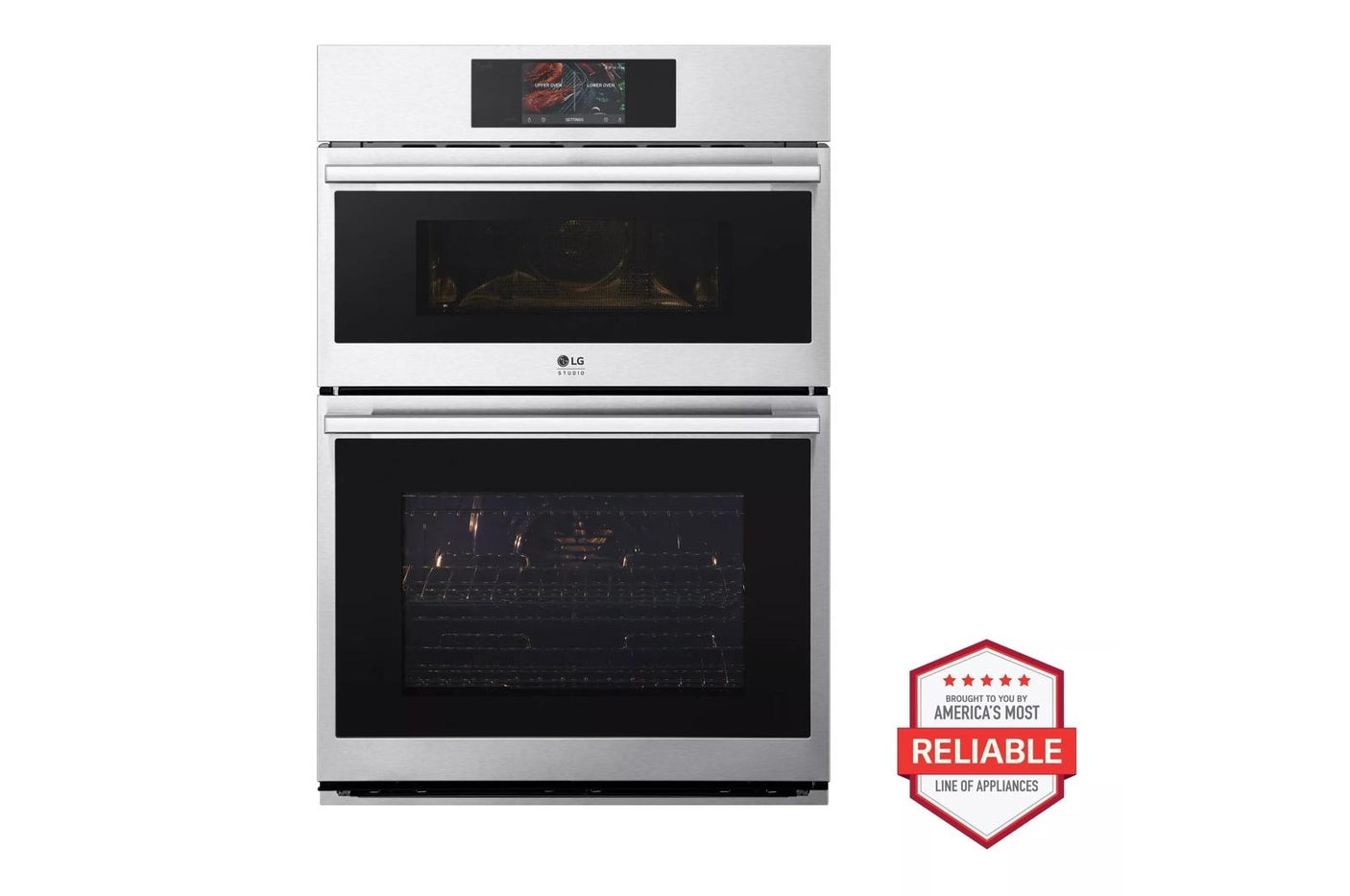 LG STUDIO 1.7/4.7 cu. ft. Combination Double Wall Oven with Air Fry