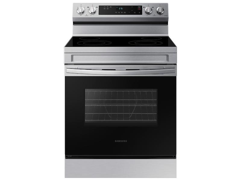 6.3 cu. ft. Smart Freestanding Electric Range with Steam Clean in Stainless Steel