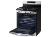 6.0 cu. ft. Smart Freestanding Gas Range with 18K BTU Dual Power Burner & Self Clean in Stainless Steel