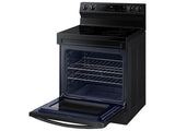 6.3 cu. ft. Smart Freestanding Electric Range with Steam Clean in Black