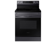 6.3 cu. ft. Smart Freestanding Electric Range with Rapid Boil™ & Self Clean in Black Stainless Steel