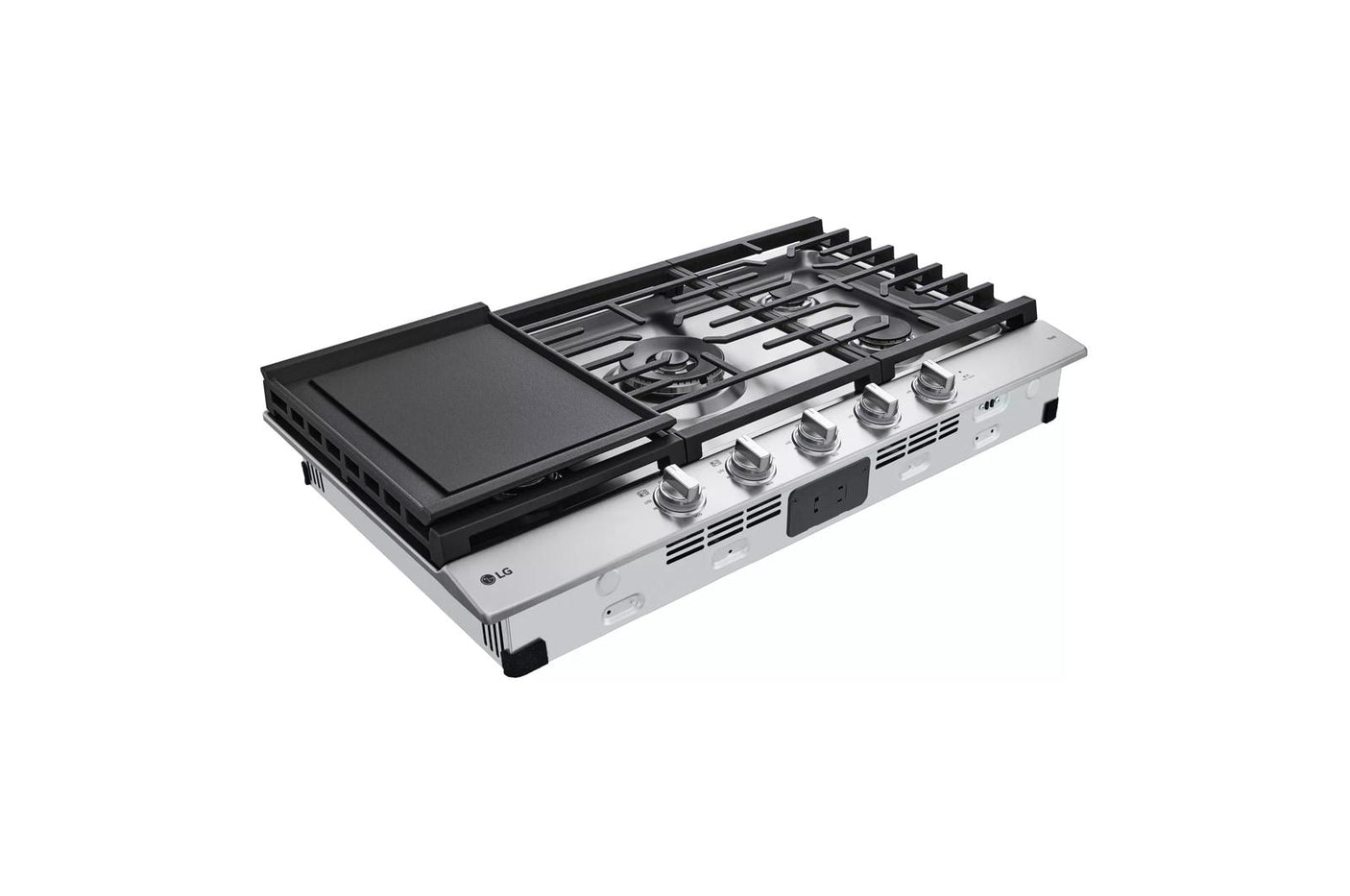 36" Smart Gas Cooktop with UltraHeat™ 22K BTU Dual Burner and LED Knobs