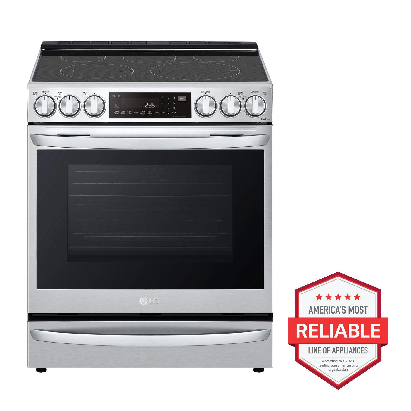 6.3 cu ft. Smart Wi-Fi Enabled ProBake Convection® InstaView™ Electric Slide-in Range with Air Fry