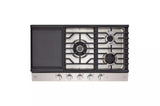 LG STUDIO 36" UltraHeat™ Gas Cooktop with EasyClean®