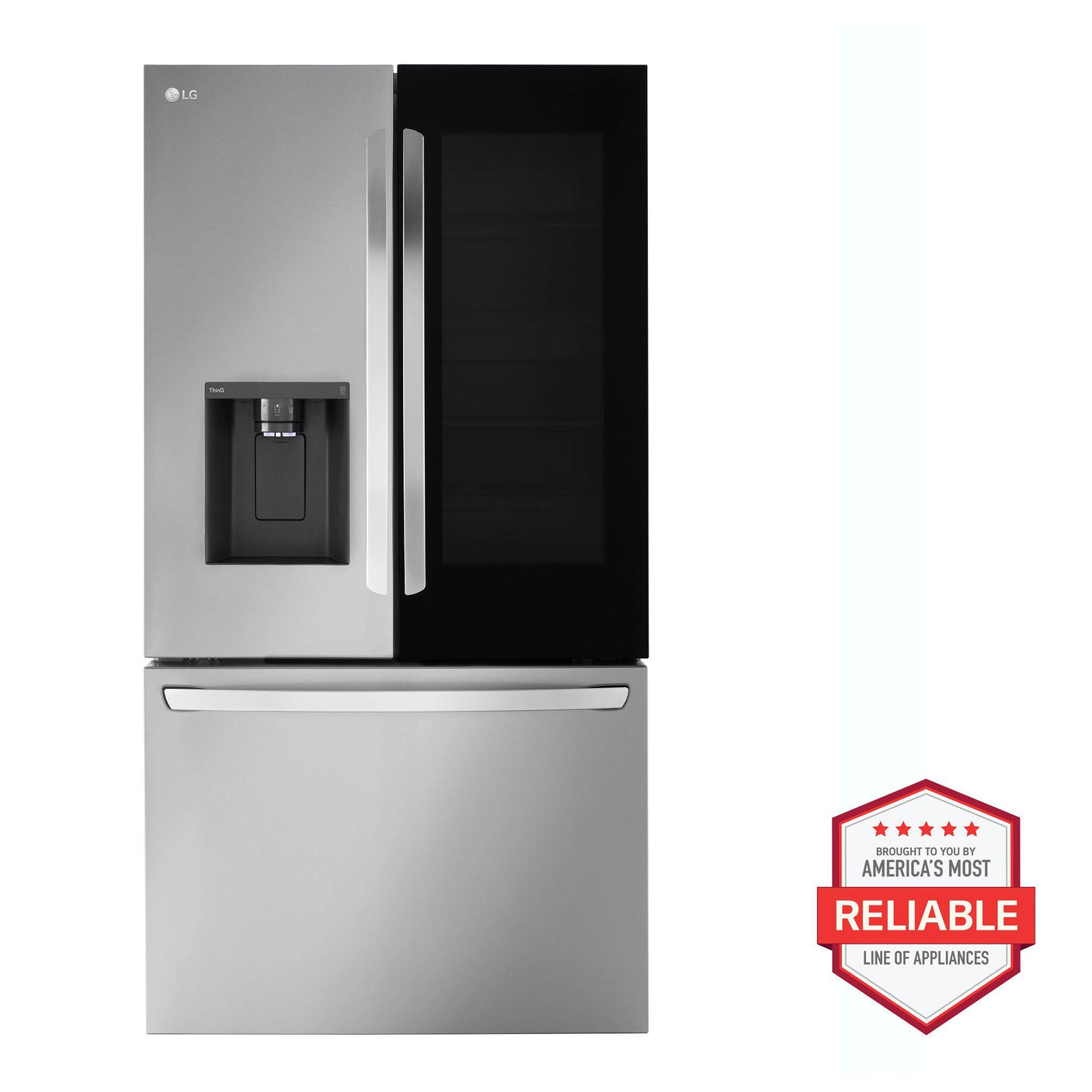 26 cu. ft. Smart InstaView® Counter-Depth MAX™ French Door Refrigerator