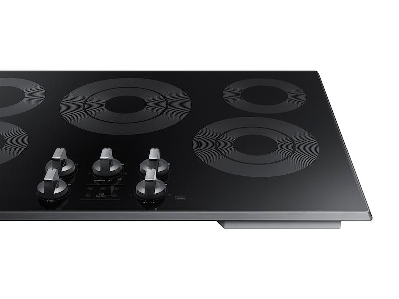 30" Smart Electric Cooktop in Black Stainless Steel