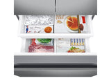 22 cu. ft. Smart 3-Door French Door Refrigerator with External Water Dispenser in Fingerprint Resistant Stainless Steel