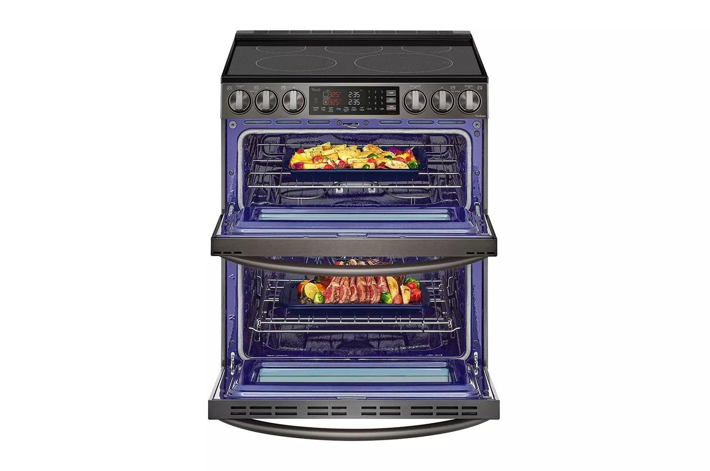 7.3 cu. ft. Smart Electric Double Oven Slide-in Range with InstaView®, ProBake® Convection, Air Fry, and Air Sous Vide