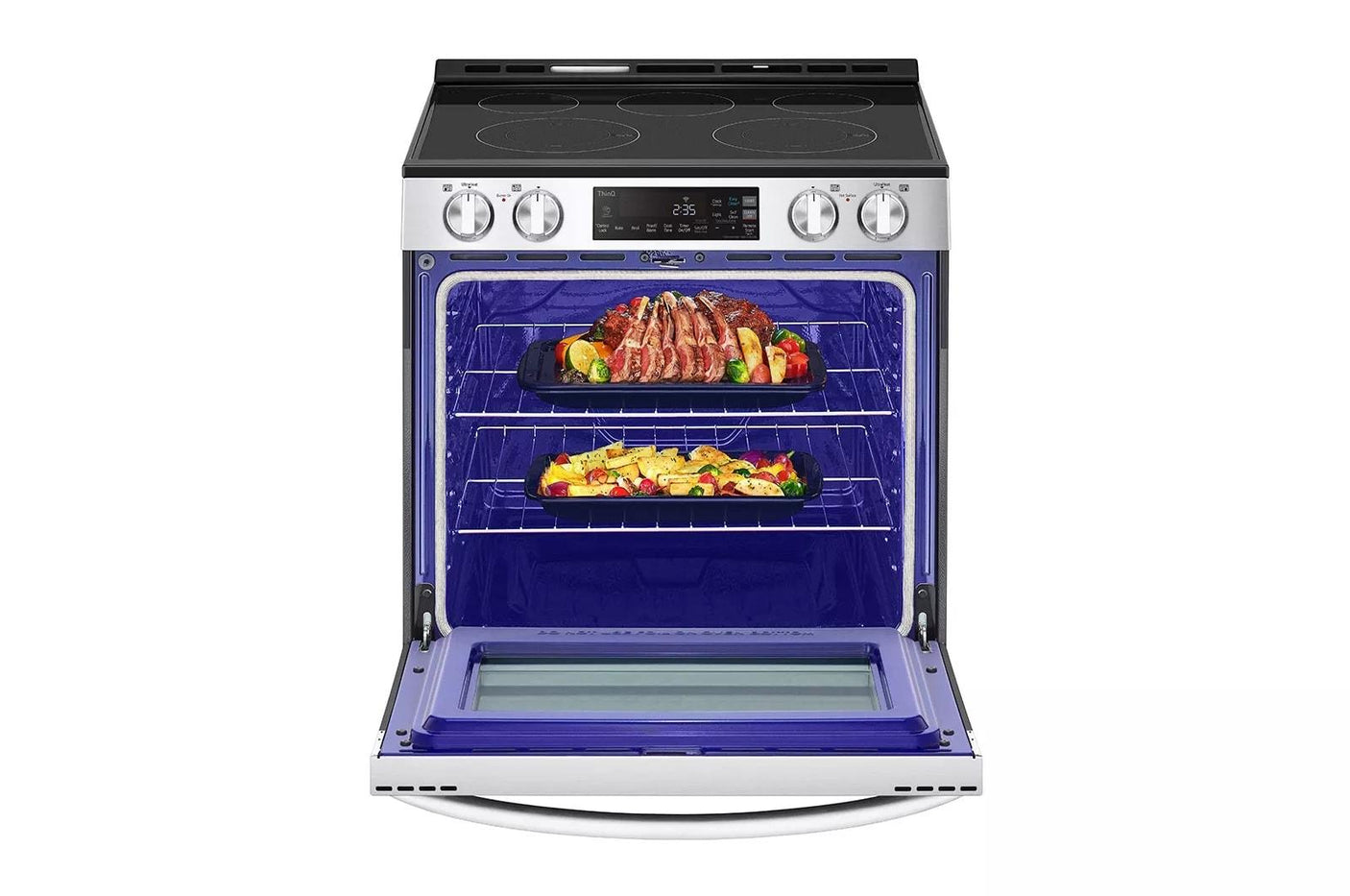 6.3 cu ft. Smart Wi-Fi Enabled Electric Slide-in Range with EasyClean®
