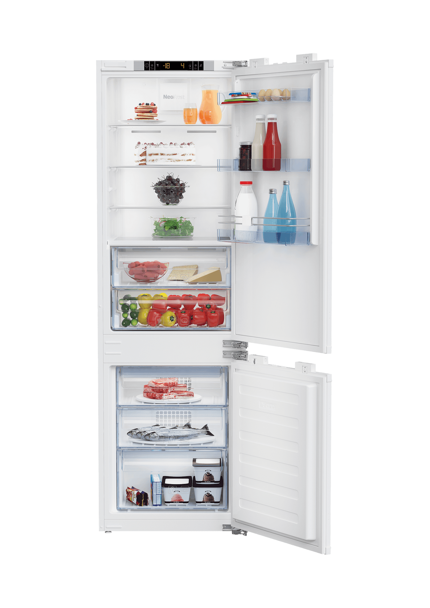 24" Freezer Bottom Built-In Refrigerator