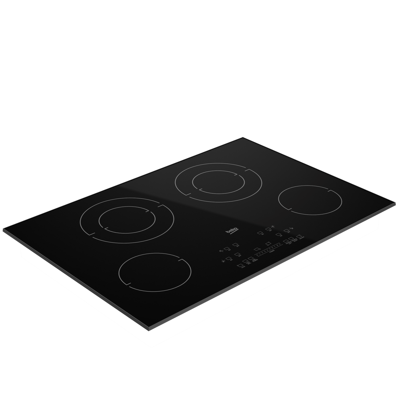 30" Built-In Electric Cooktop with 4 Burners and Touch Control