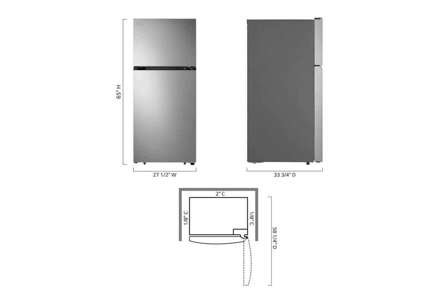 18 cu.ft. Garage Ready Top Freezer refrigerator