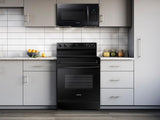 6.3 cu. ft. Smart Freestanding Electric Range with Steam Clean in Black