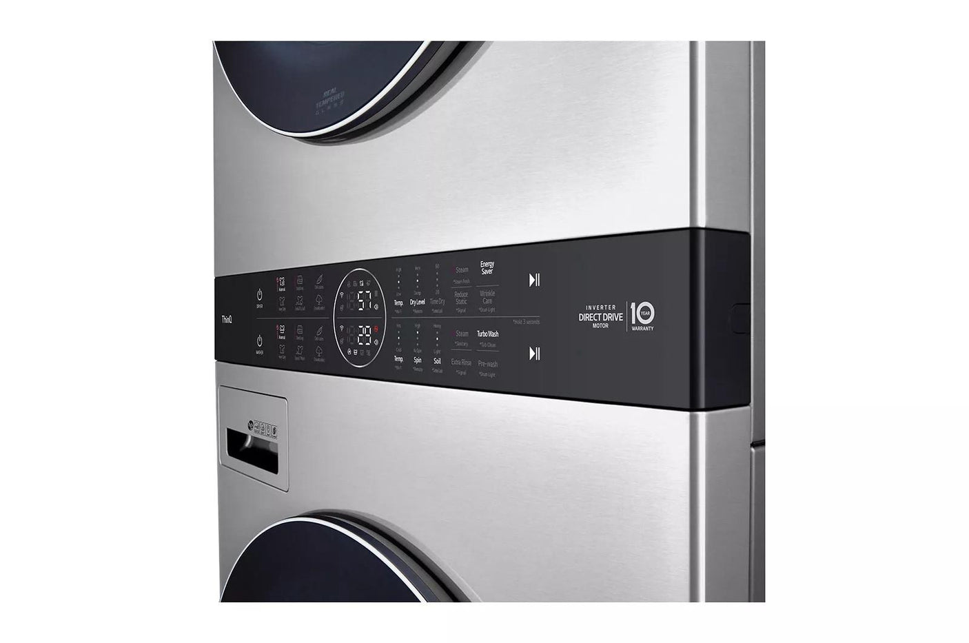 LG STUDIO Single Unit Front Load WashTower™ with Center Control™ 5.0 cu. ft. Washer and 7.4 cu. ft. Gas Dryer