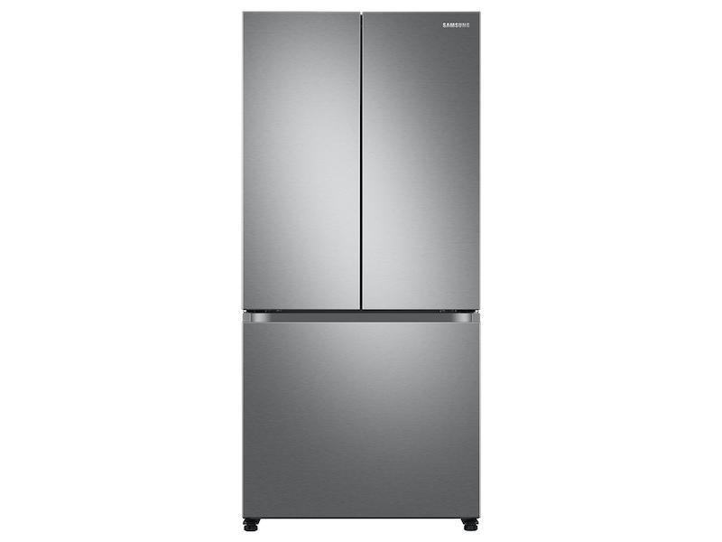 18 cu. ft. Smart Counter Depth 3-Door French Door Refrigerator in Stainless Steel