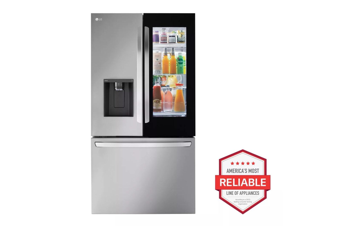 26 cu. ft. Smart InstaView® Counter-Depth MAX™ French Door Refrigerator