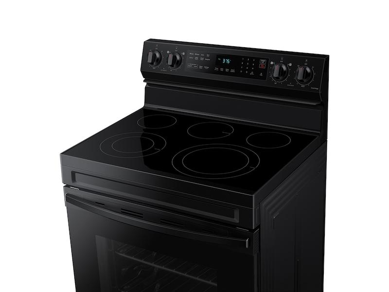 6.3 cu. ft. Smart Freestanding Electric Range with No-Preheat Air Fry & Convection in Black