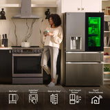 29 cu. ft. Smart InstaView® Door-in-Door® Standard-Depth MAX™ 4-Door French Door Refrigerator with MyColor™