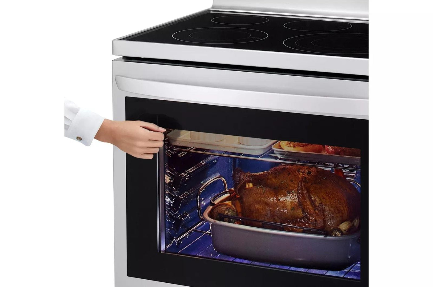 6.3 cu ft. Smart Wi-Fi Enabled True Convection InstaView® Electric Range with Air Fry