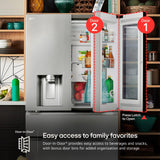 29 cu. ft. Smart InstaView® Door-in-Door® Standard-Depth MAX™ 4-Door French Door Refrigerator with MyColor™