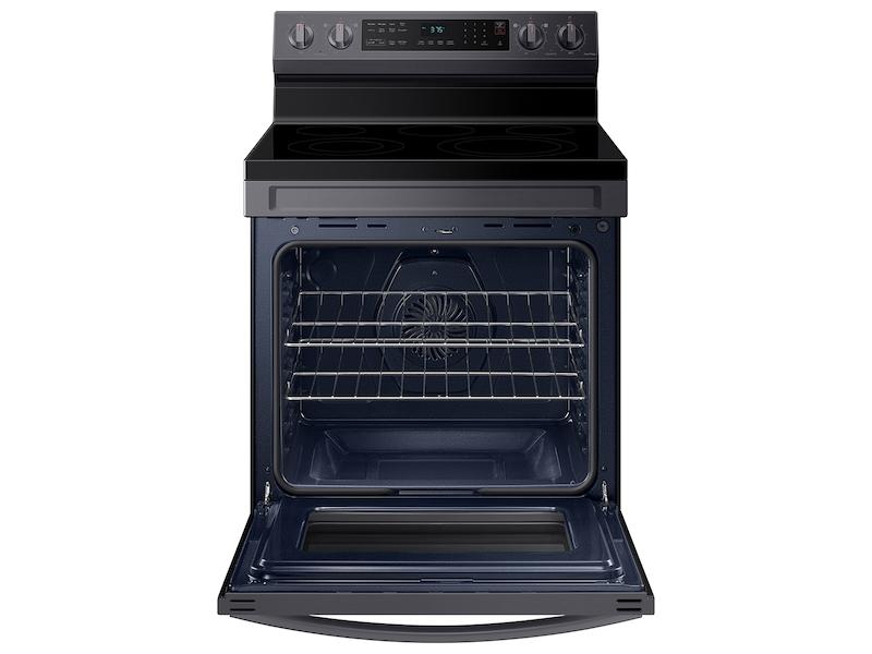 6.3 cu. ft. Smart Freestanding Electric Range with No-Preheat Air Fry & Convection in Black Stainless Steel