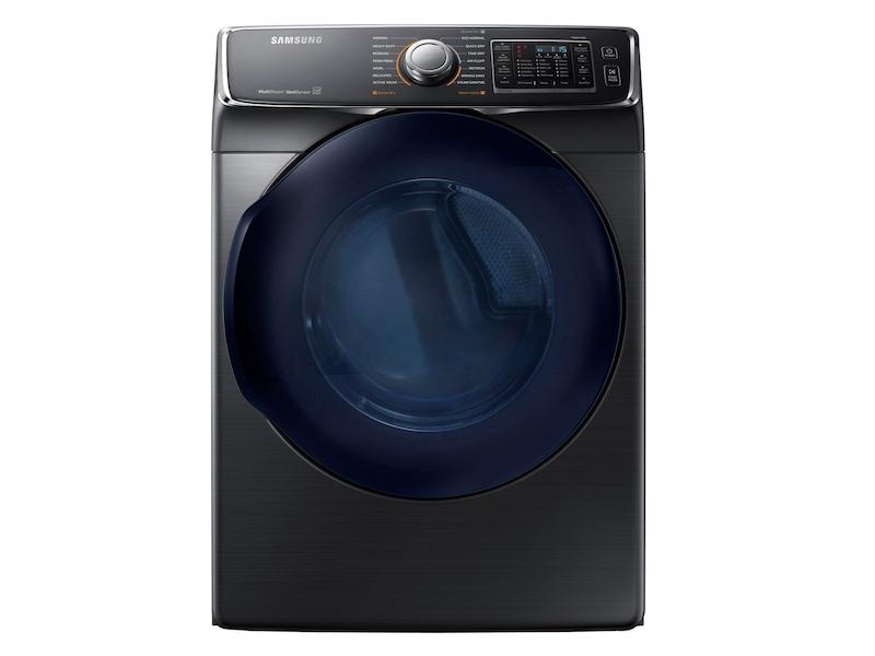 7.5 cu. ft. Smart Gas Dryer with MultiSteam™ in Black Stainless Steel