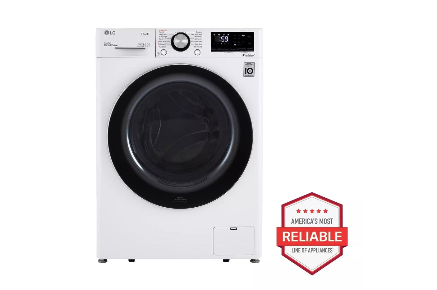 2.4 cu.ft. Smart wi-fi Enabled Compact Front Load Washer with Built-In Intelligence