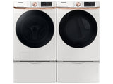 5.0 cu. ft. Extra Large Capacity Smart Front Load Washer with Super Speed Wash and Steam in Ivory