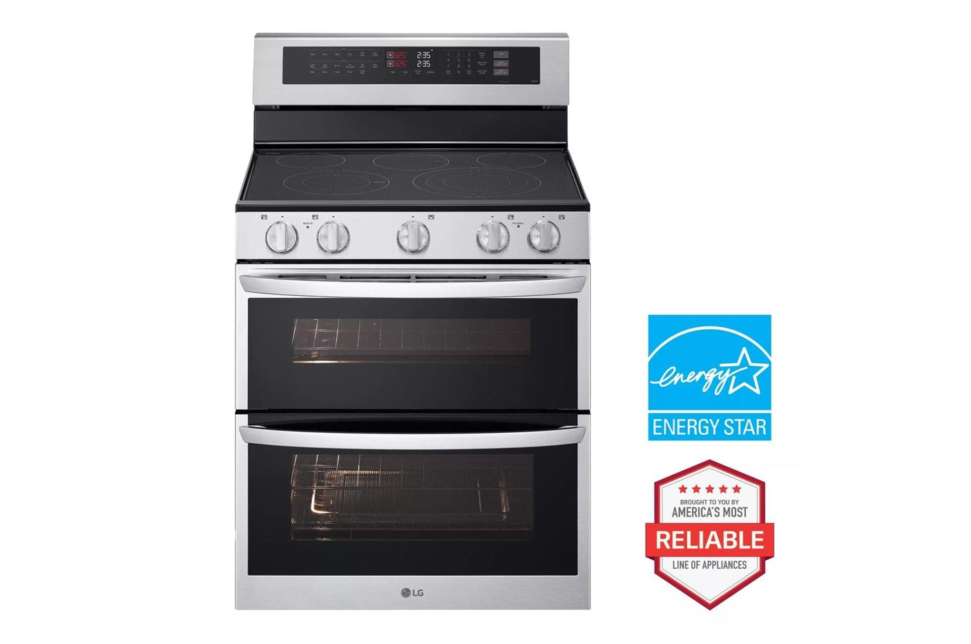 7.3 cu. ft. Smart Electric Double Oven Freestanding Range with ProBake Convection®, Air Fry & Air Sous Vide