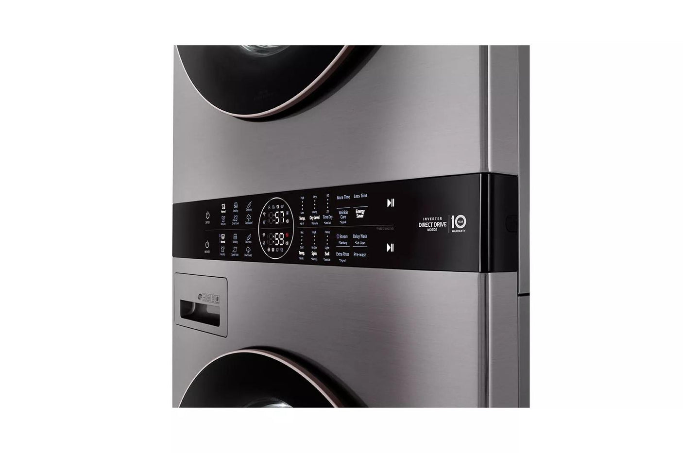 Single Unit Front Load LG WashTower™ with Center Control™ 4.5 cu. ft. Washer and 7.4 cu. ft. Gas Dryer