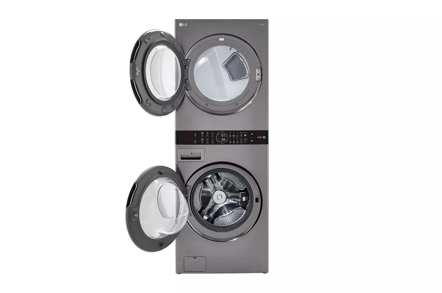 Single Unit Front Load LG WashTower™ with Center Control™ 4.5 cu. ft. Washer and 7.4 cu. ft. Electric Dryer