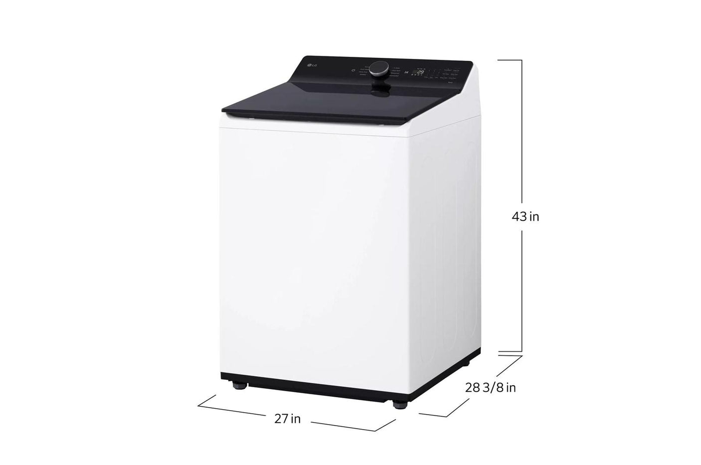 5.5 cu. ft. Mega Capacity Smart Top Load Washer with Impeller, EasyUnload™ & AI Sensing