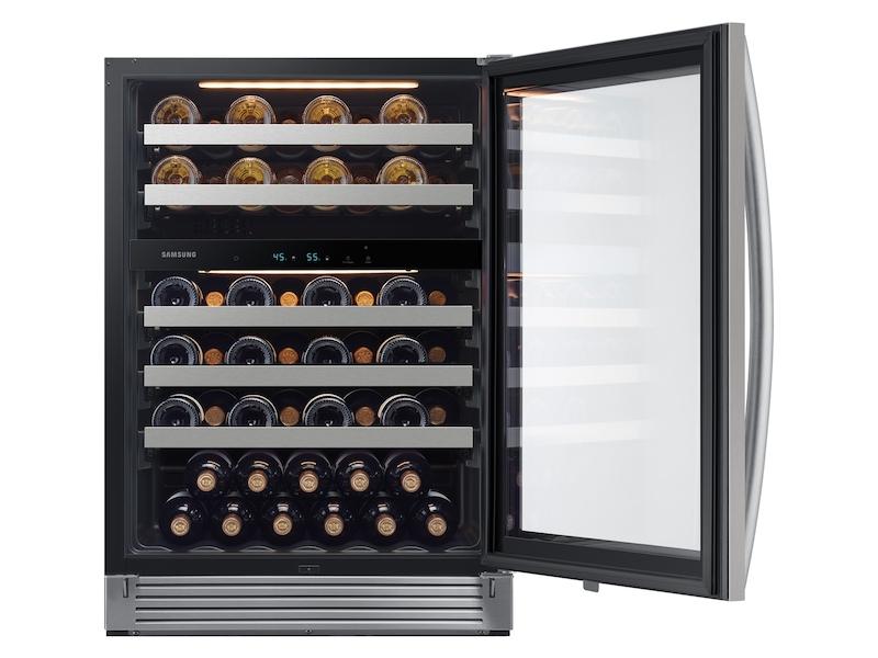 51-Bottle Wine Cooler Refrigerator in Stainless Steel