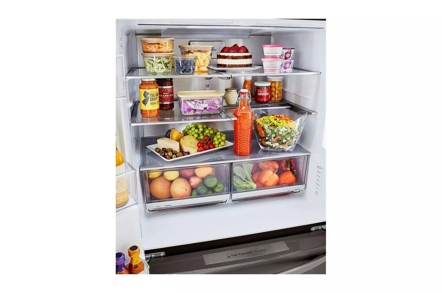 23 cu. ft. Smart InstaView™ Door-in-Door® Counter-Depth Refrigerator with Craft Ice™