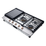 LG STUDIO 36" UltraHeat™ Gas Cooktop with EasyClean®