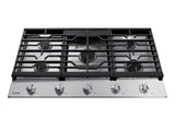 36" Gas Cooktop in Stainless Steel