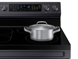 6.3 cu. ft. Smart Freestanding Electric Range with Flex Duo™, No-Preheat Air Fry & Griddle in Black Stainless Steel