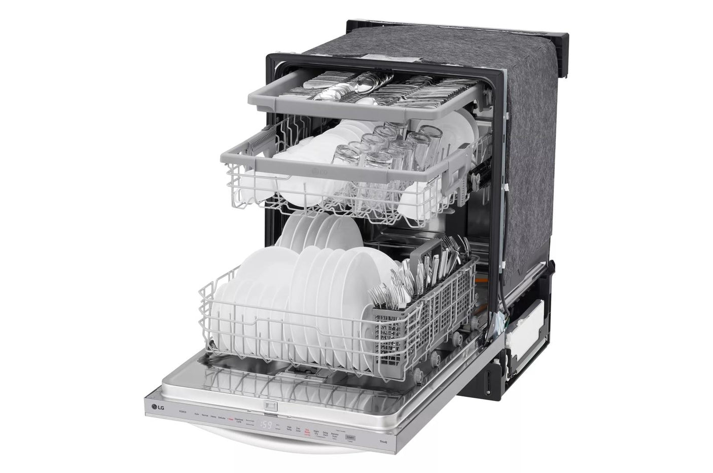 Top-Control Dishwasher with 1-Hour Wash & Dry, QuadWash® Pro, and Dynamic Heat Dry™